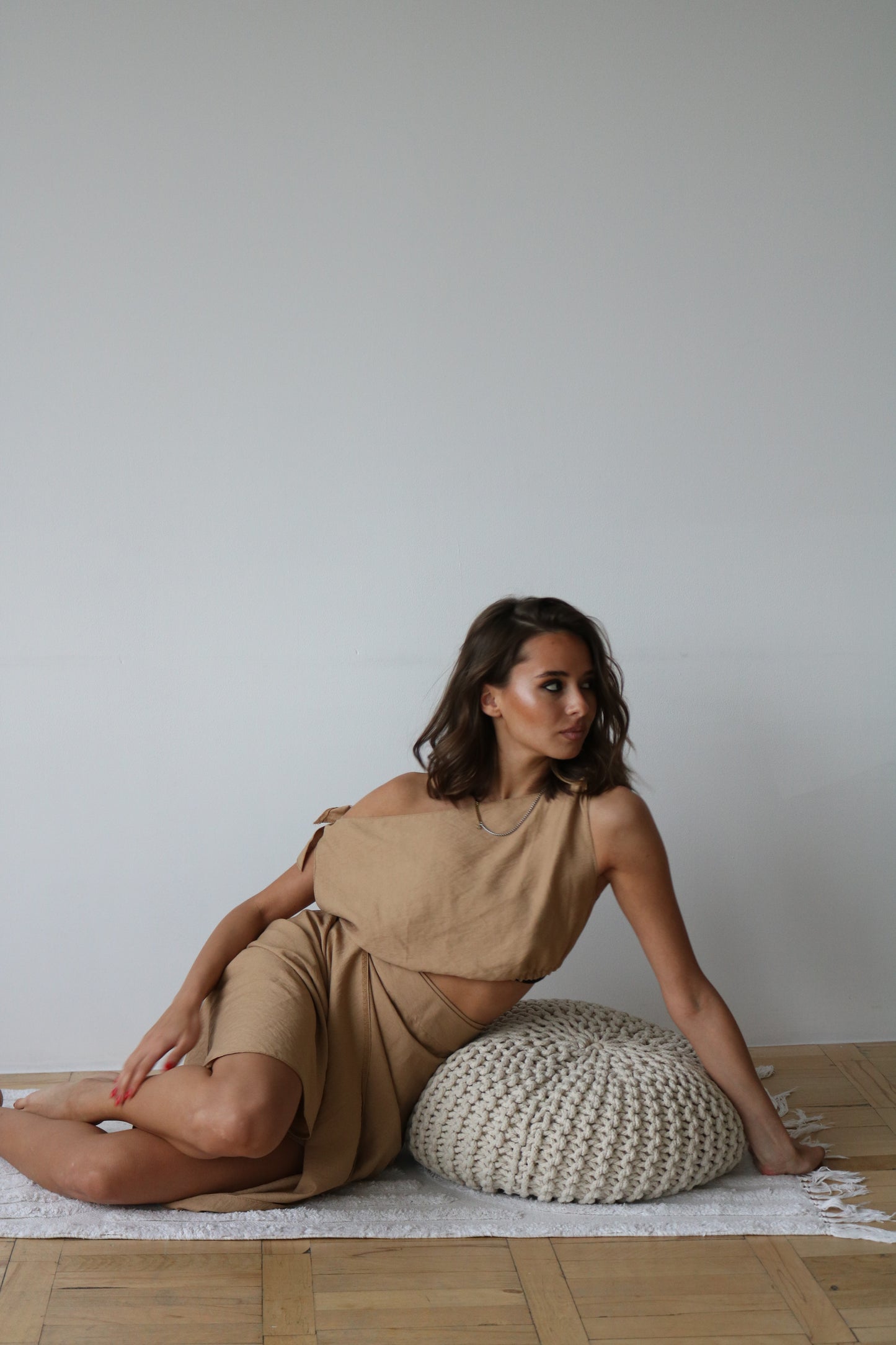 Light brown pareo and top