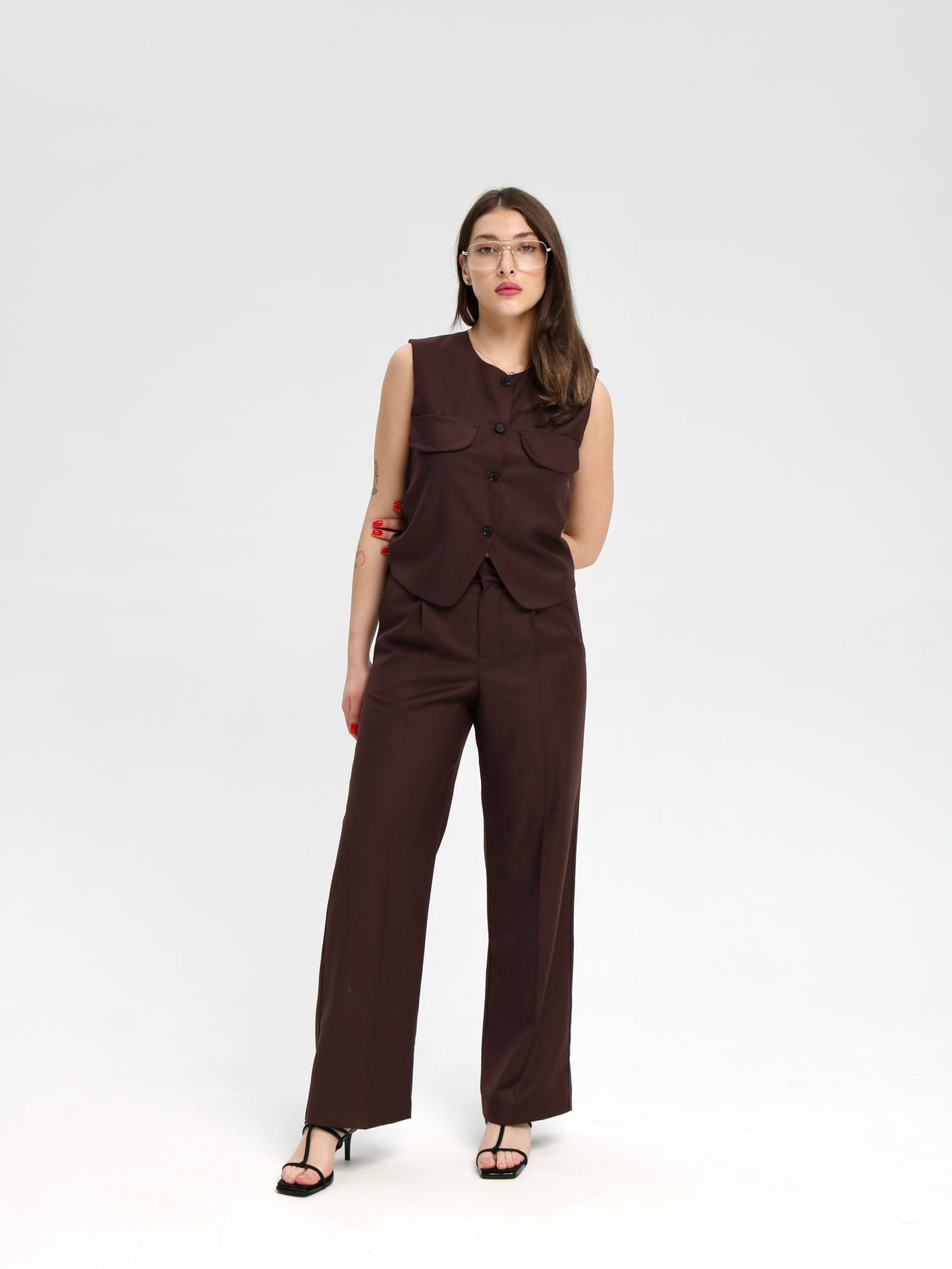 მუქი ყავისფერი შარვალი/Dark brown pants