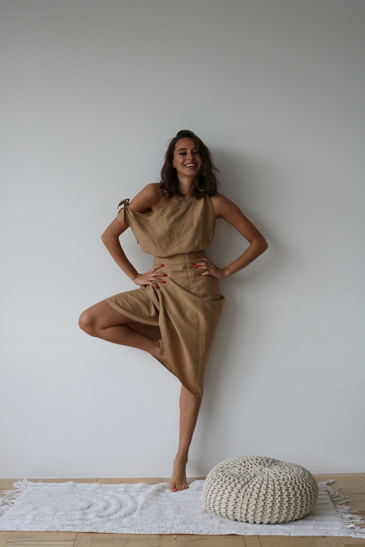 ტილოს პარეო და ტოპი/canvas pareo and top