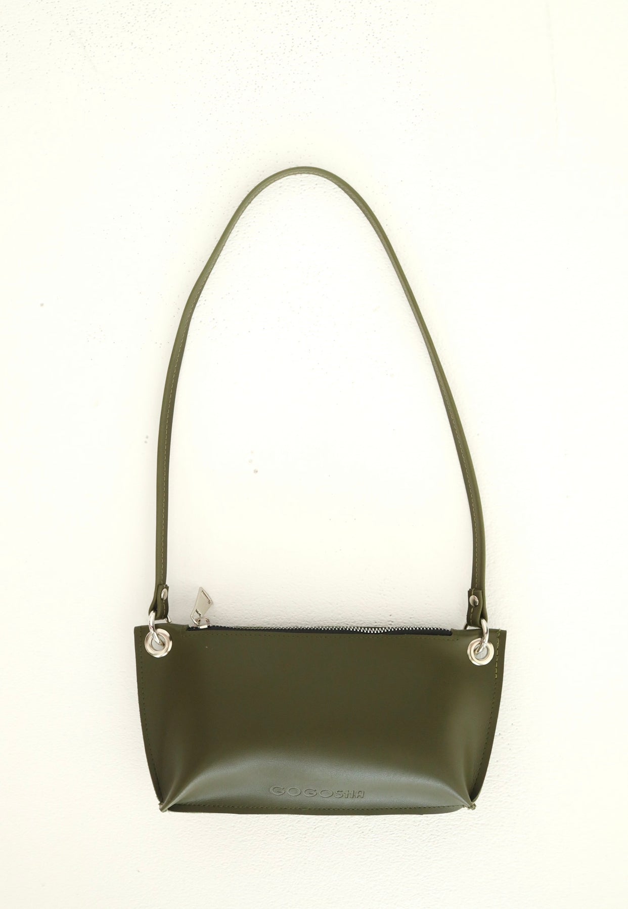 პატარა ზომის შტამპიანი ჩანთა ელვით/Small size bag with zipper and stamp