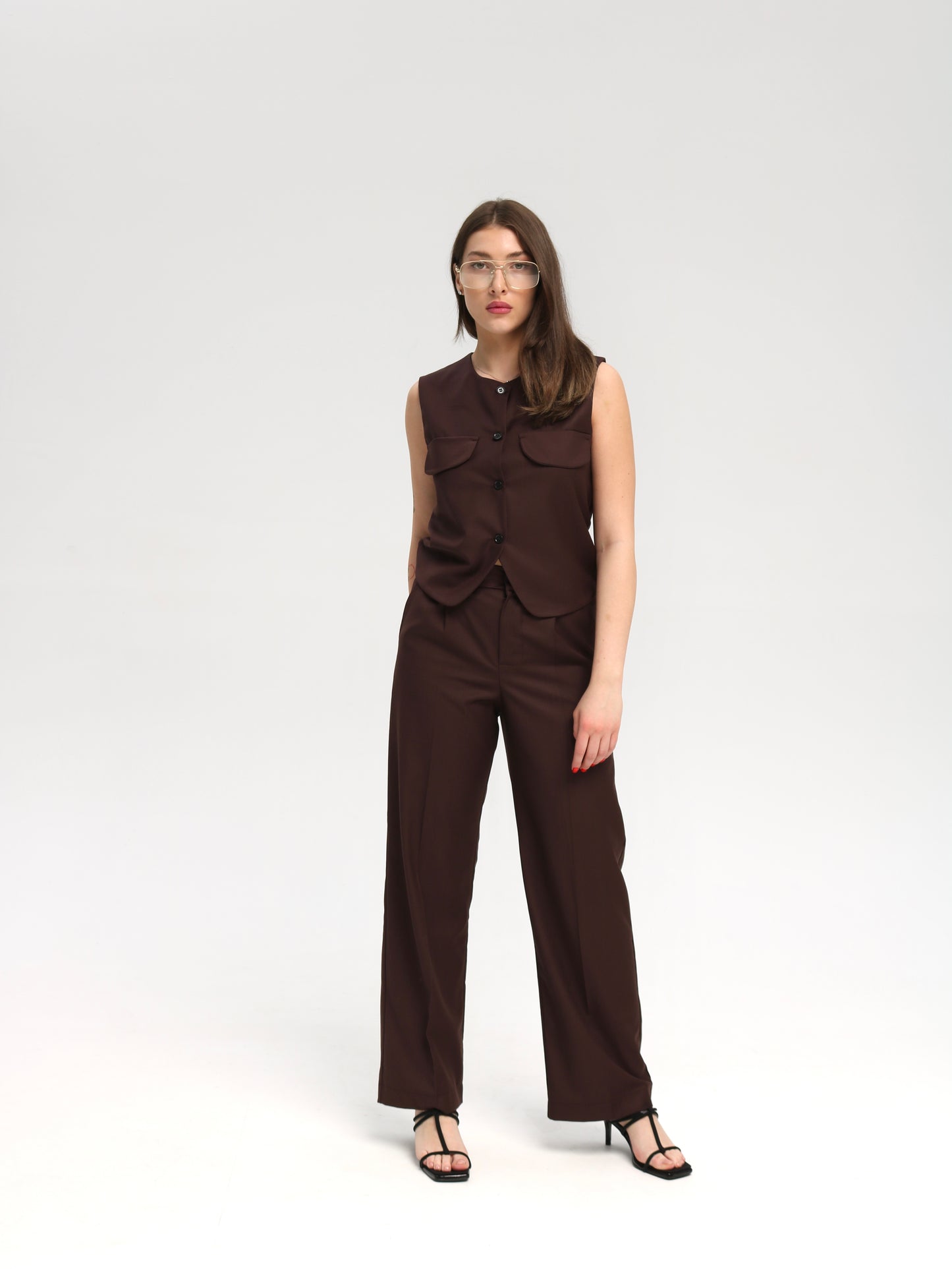 მუქი ყავისფერი შარვალი/Dark brown pants