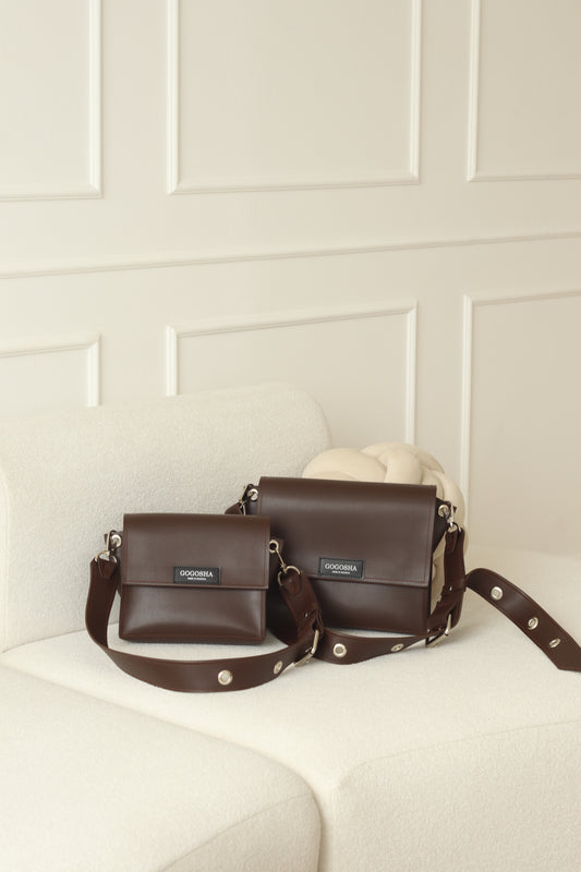 Mia-ს მოდელი მეტალის დეტალებით (დიდი ზომა)/ Mia bag with metal details (Big size)