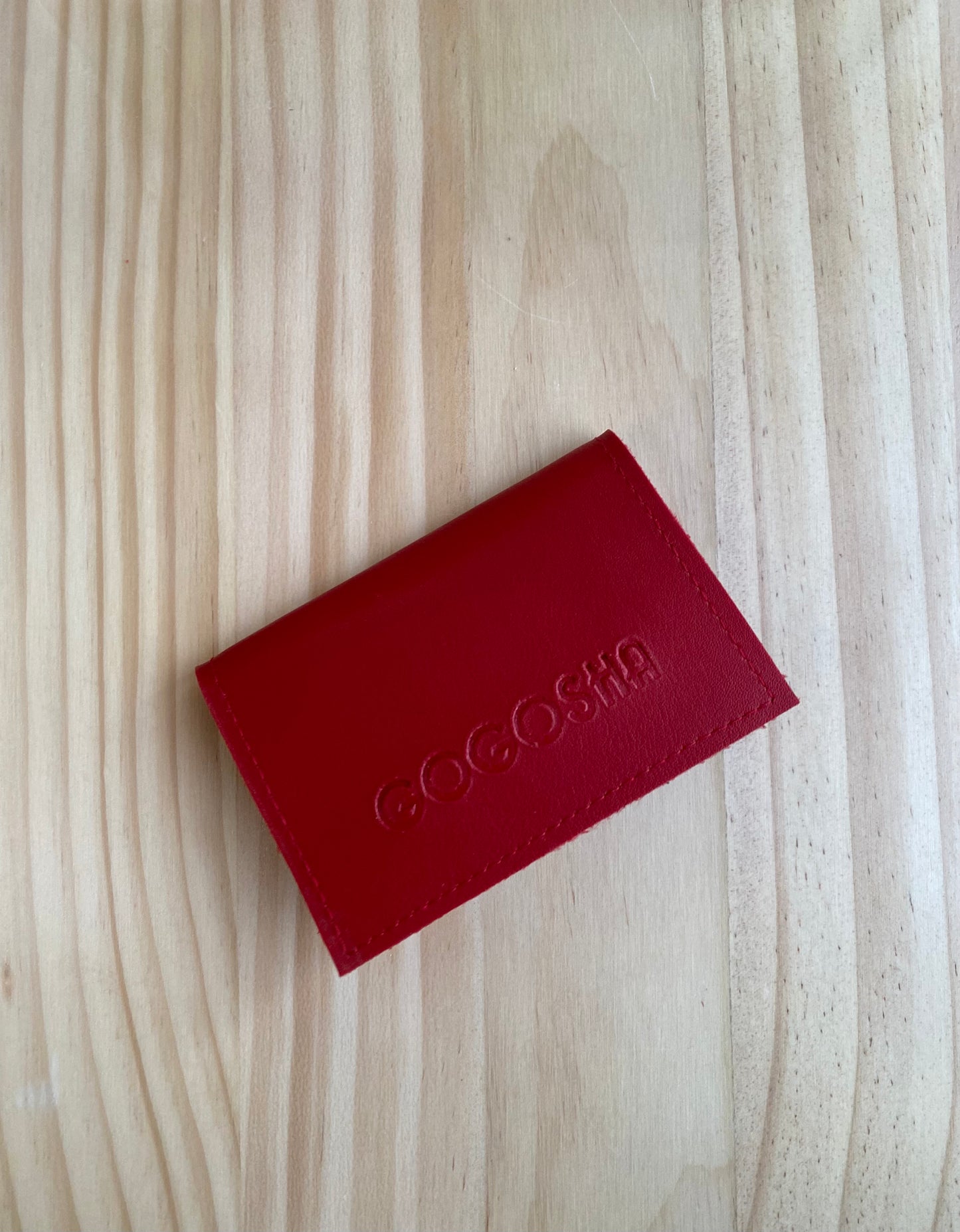 2 განყოფილებიანი ეკო-ტყავის საბარათე