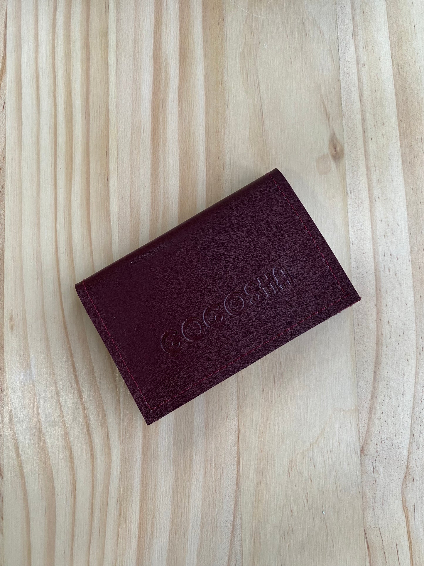 2 განყოფილებიანი ეკო-ტყავის საბარათე