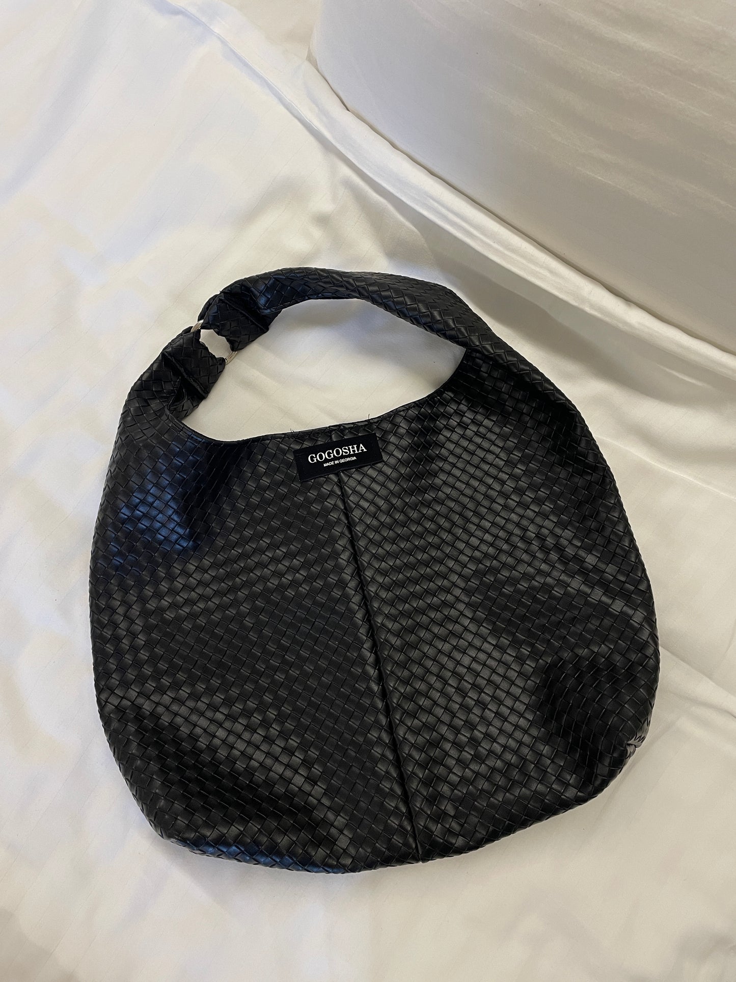 შავი ჰობოს ჩანთა/Black Hobo bag