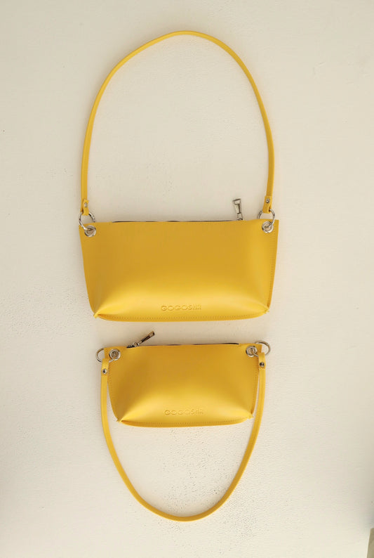 პატარა ზომის შტამპიანი ჩანთა ელვით/Small size bag with zipper and stamp