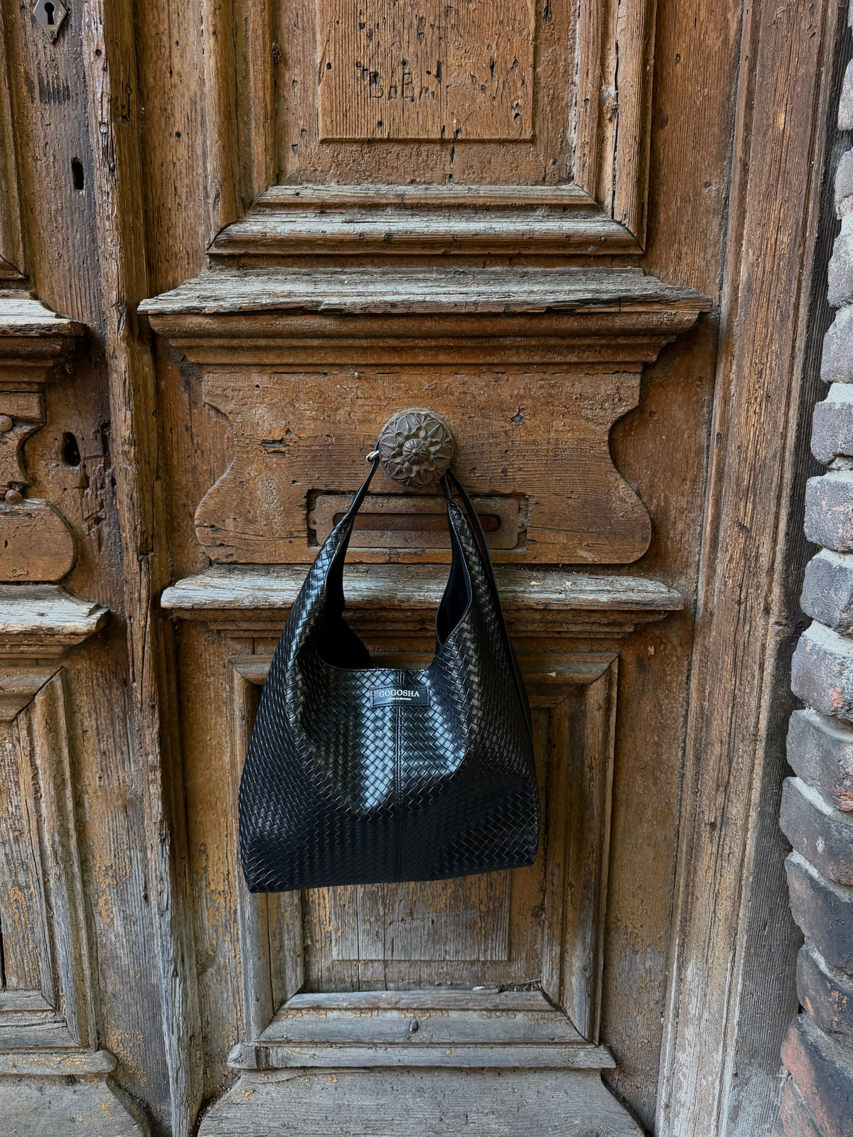 შავი ჰობოს ჩანთა/Black Hobo bag