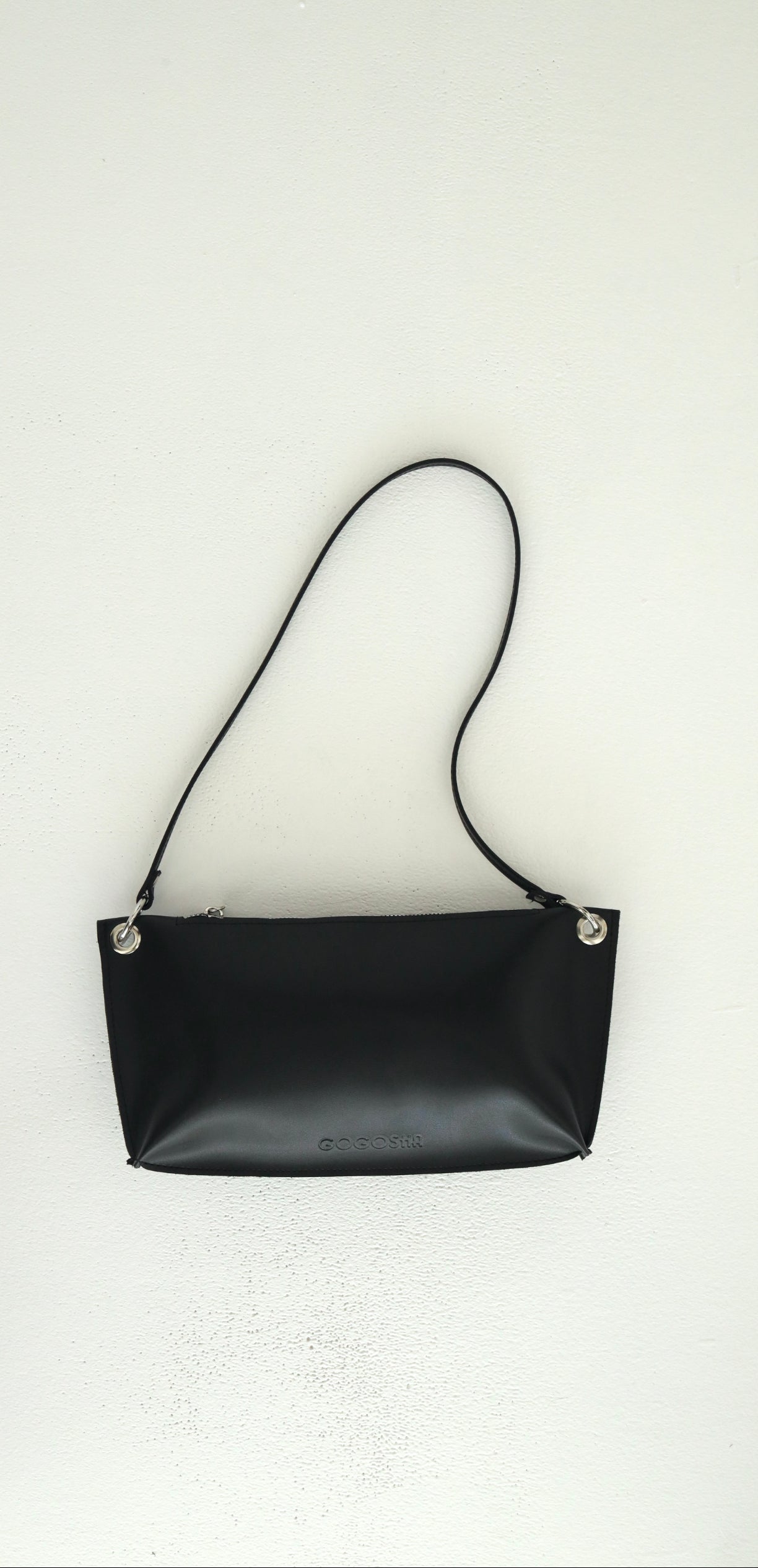 პატარა ზომის შტამპიანი ჩანთა ელვით/Small size bag with zipper and stamp
