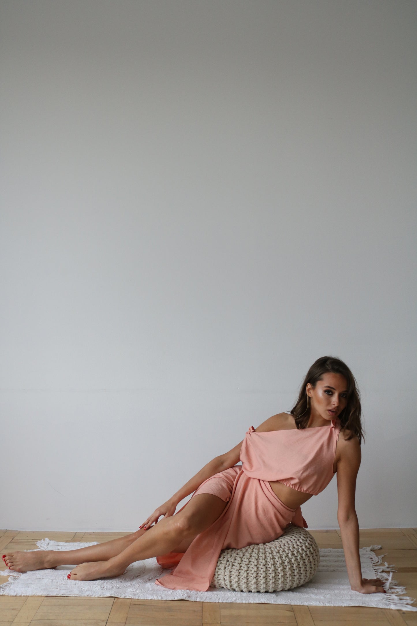 ტილოს პარეო და ტოპი/canvas pareo and top