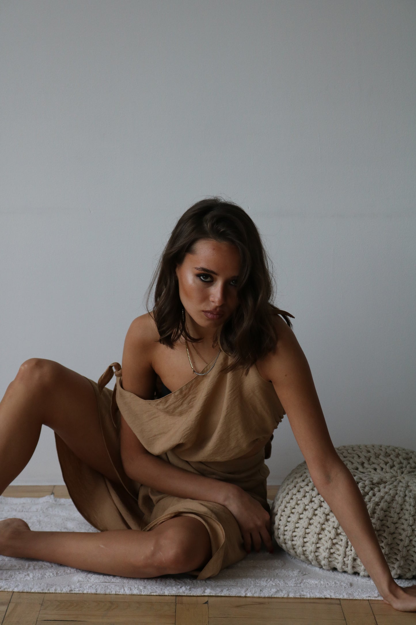 Light brown pareo and top