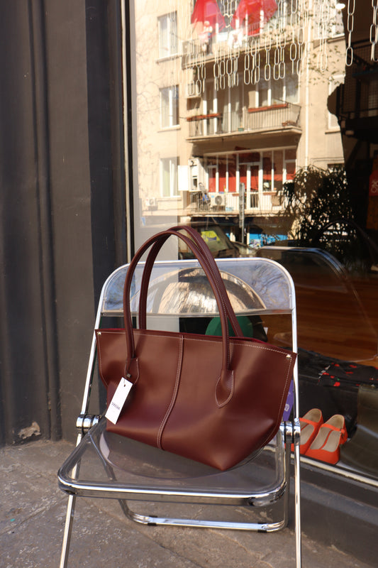 შინდისფერი “Silvy” ჩანთა/ Burgundy “Silvy” bag